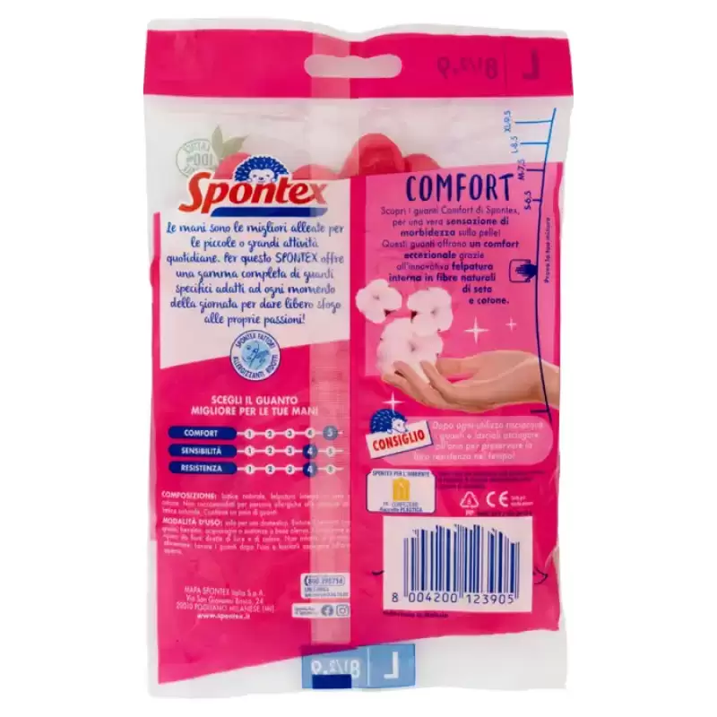 Spontex Comfort Manusi de uz casnic Marimea L Bax 6 buc.